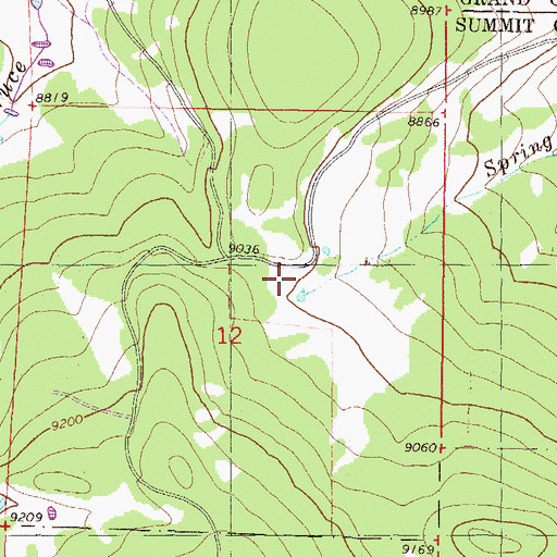 Topographic Map of Doenz Place, CO