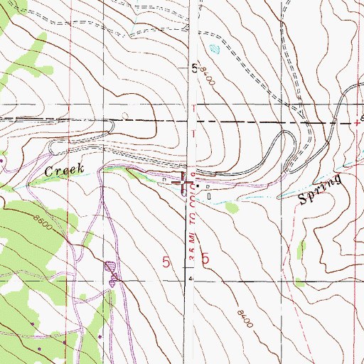 Topographic Map of Smith Ranch, CO