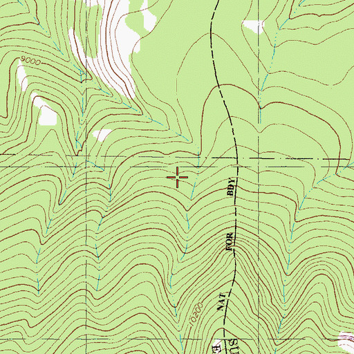 Topographic Map of Sheep Mountain, CO