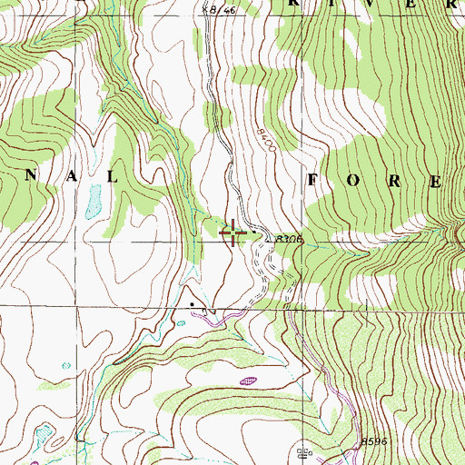 Topographic Map of Upper Sheephorn School, CO