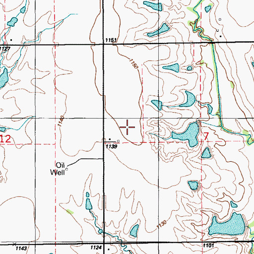 Topographic Map of Oknoname 137065 Reservoir, OK