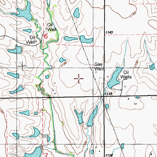 Topographic Map of Oknoname 137067 Dam, OK