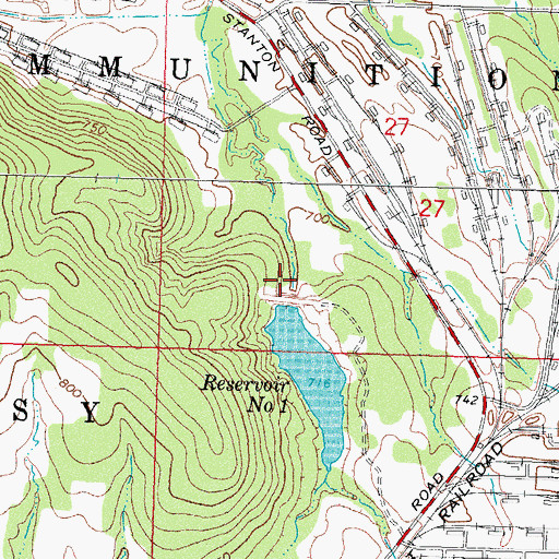 Topographic Map of Dr Number 1 Dam, OK