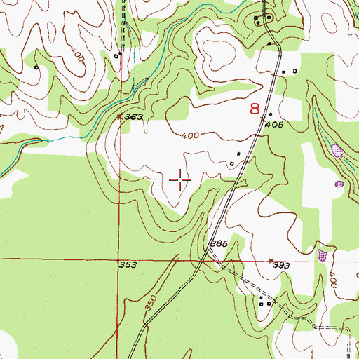 Topographic Map of Water Fall-Gilford Site Number 11 Dam, OK