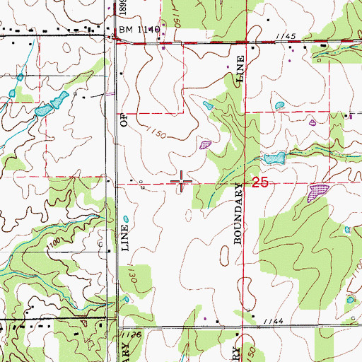 Topographic Map of Buckhorn Stockpond Dam, OK