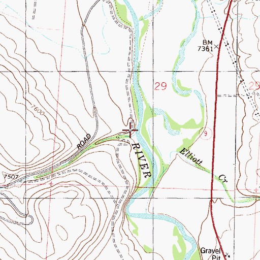 Topographic Map of Dry Creek, CO