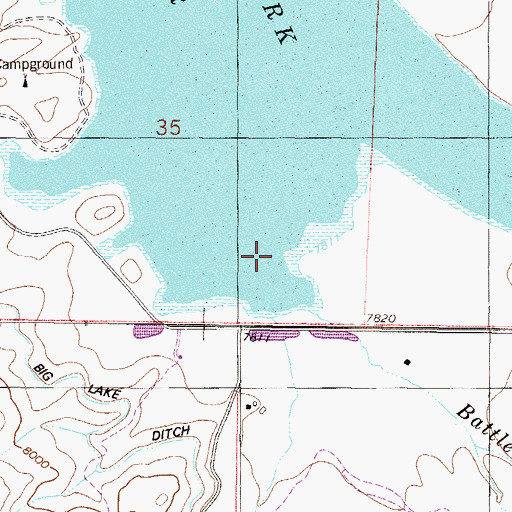 Topographic Map of Copper Creek, CO
