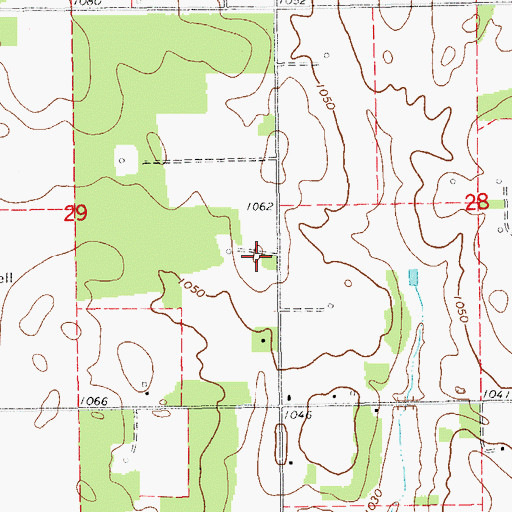 Topographic Map of Colbert Creek Site 2 Dam, OK