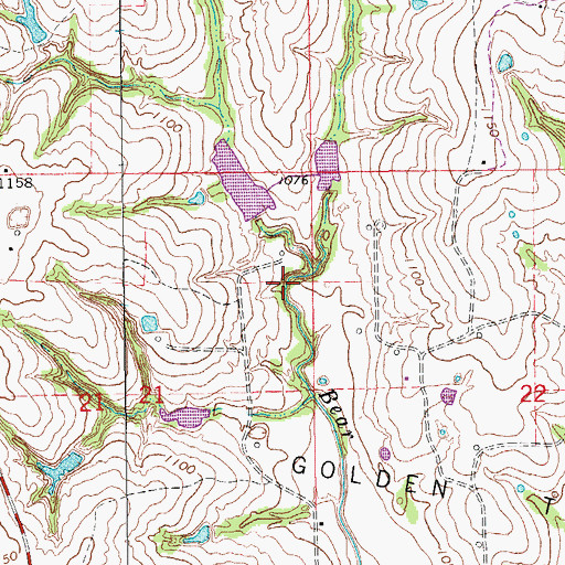 Topographic Map of Bear Hybarger Site 1y Dam, OK