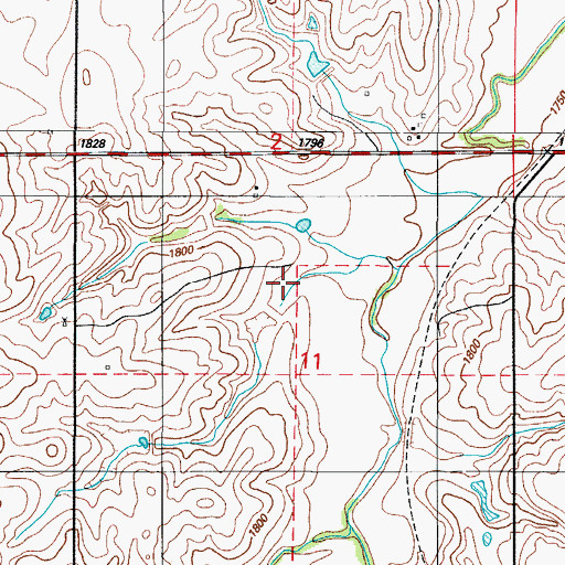 Topographic Map of Whiteshield Creek Site 8 Reservoir, OK