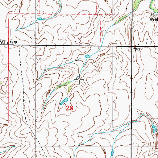 Topographic Map of Whiteshield Creek Site 11 Reservoir, OK