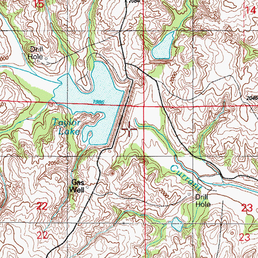 Topographic Map of Sandstone Creek Site 17 Dam, OK