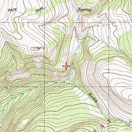 Topographic Map of Soda Creek, CO