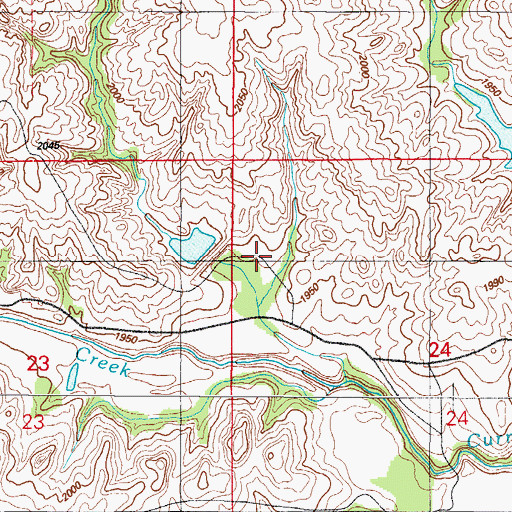 Topographic Map of Sandstone Creek Site 18 Reservoir, OK