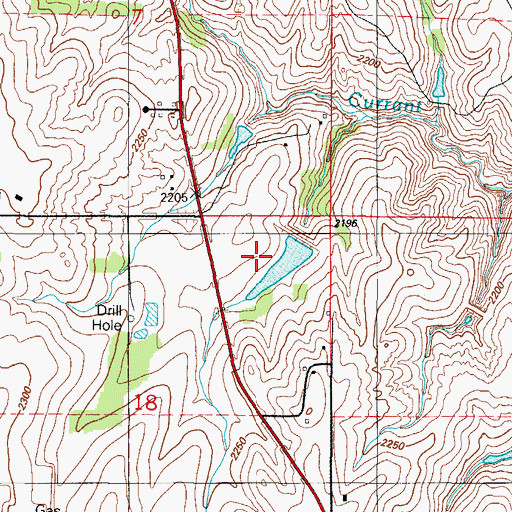 Topographic Map of Sandstone Creek Site 114 Reservoir, OK