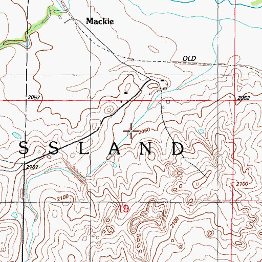 Topographic Map of Upper Washita Site 62 Dam, OK