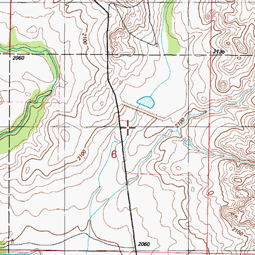 Topographic Map of Upper Washita Site 44 Dam, OK