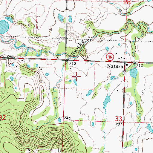 Topographic Map of Upper Washita Site 37 Dam, OK