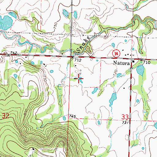Topographic Map of Upper Washita Site 37 Reservoir, OK