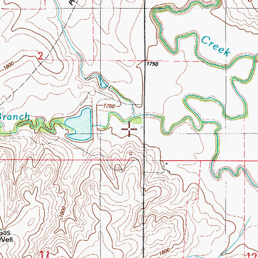 Topographic Map of Quartermaster Site 18 Reservoir, OK