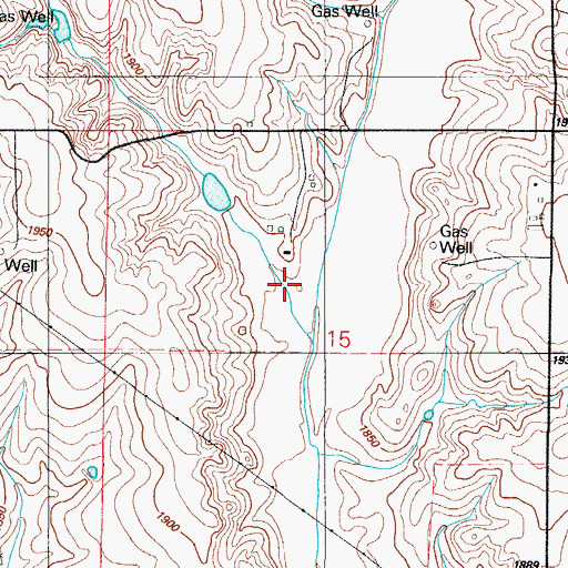 Topographic Map of Quartermaster Site 14 Dam, OK