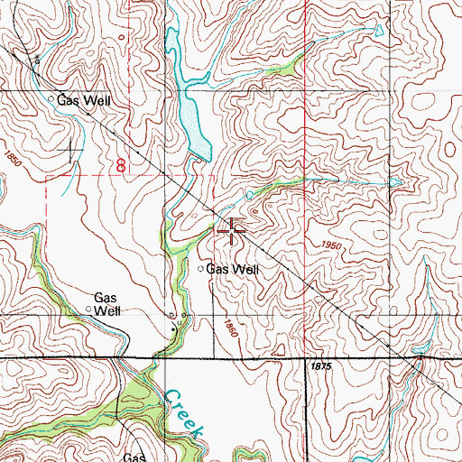 Topographic Map of Quartermaster Site 12 Dam, OK