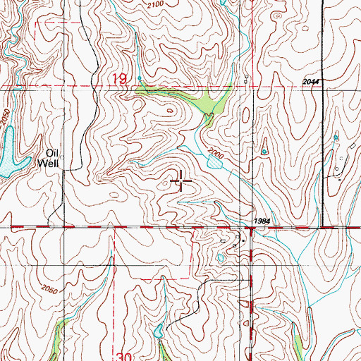 Topographic Map of Quartermaster Site 5 Reservoir, OK