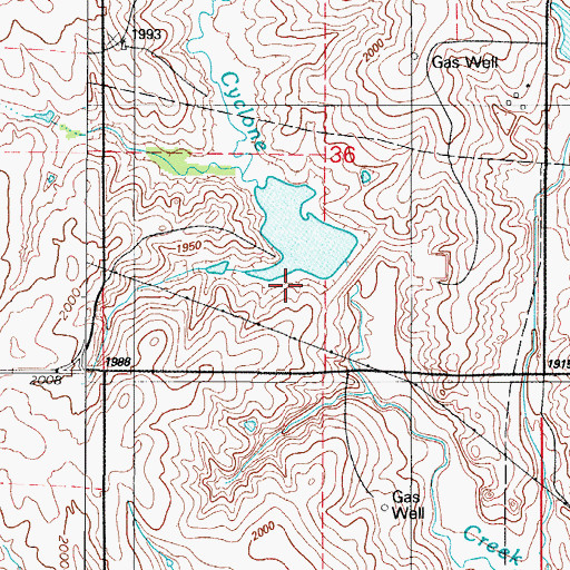 Topographic Map of Quartermaster Site 6 Dam, OK