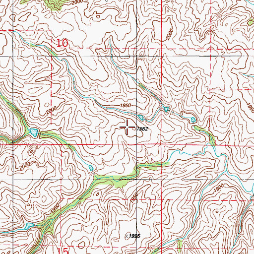 Topographic Map of Quartermaster Site 9 Dam, OK