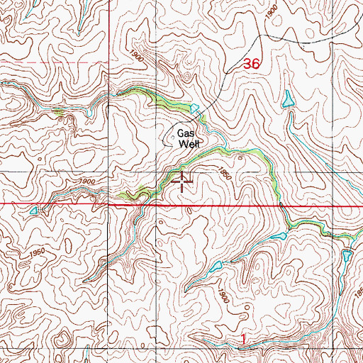 Topographic Map of Nine Mile Creek Site 11 Dam, OK