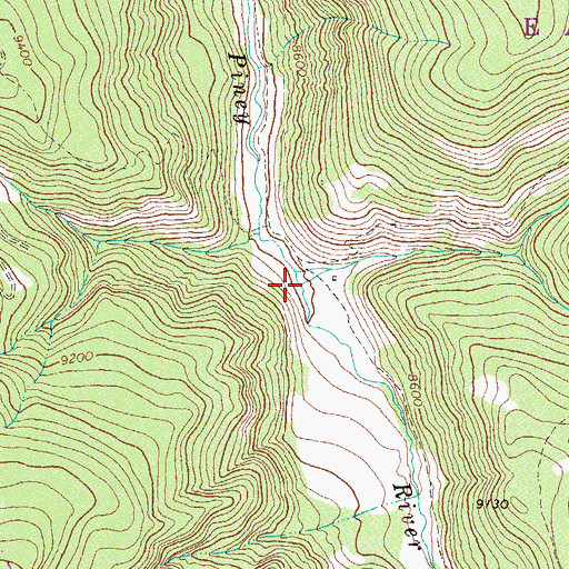 Topographic Map of Meadow Creek, CO