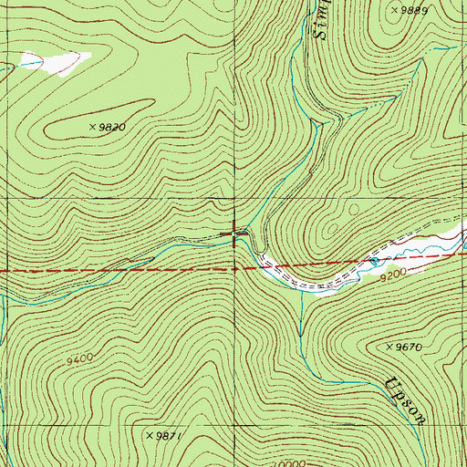 Topographic Map of Simpson Creek, CO