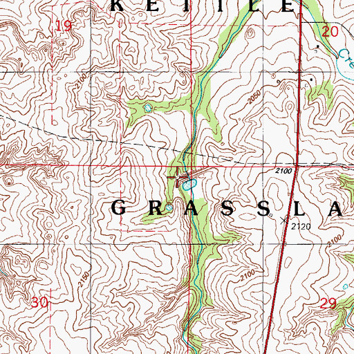 Topographic Map of Sargeant Major Creek Site 1 Dam, OK