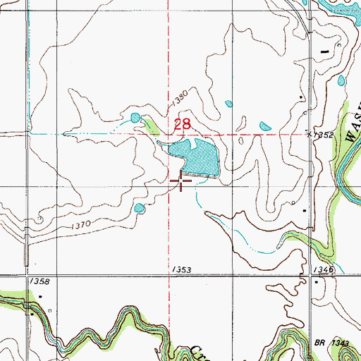 Topographic Map of Oak Creek Site 8 Dam, OK