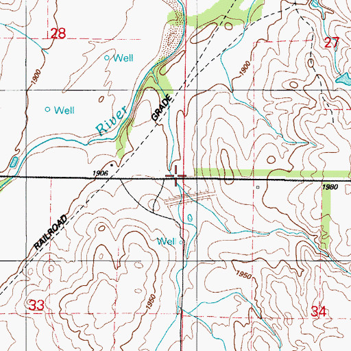 Topographic Map of Beaver Dam Creek Site 6 Reservoir, OK