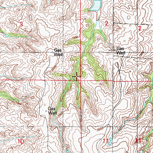 Topographic Map of Sandstone Creek Site 117 Dam, OK