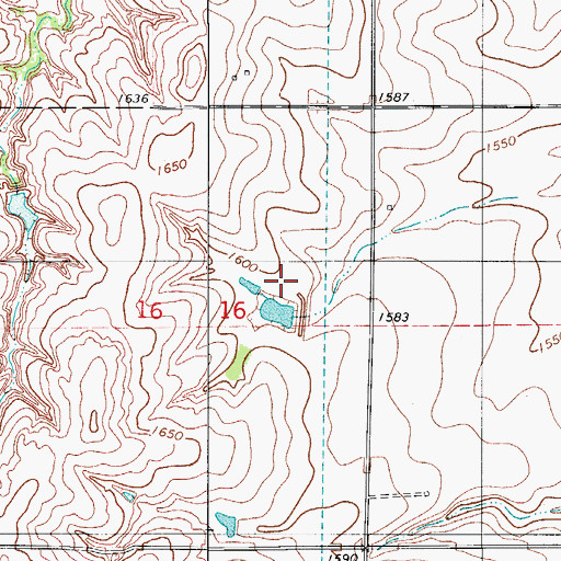 Topographic Map of Boggy Creek Watershed Site 8 Dam, OK