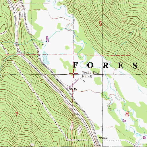 Topographic Map of Leal, CO