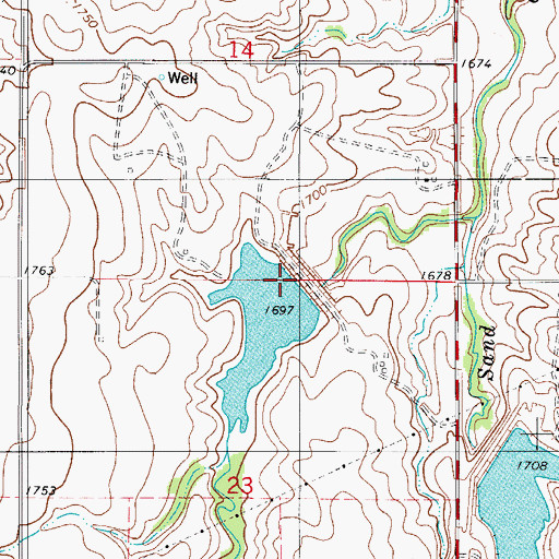 Topographic Map of Turkey Creek Site 9 Dam, OK