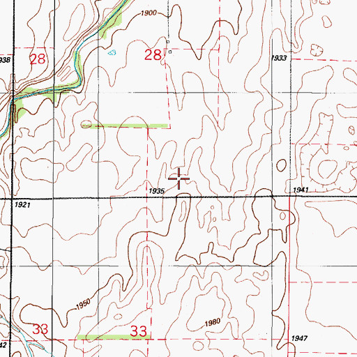 Topographic Map of Cavalry Creek Site 3 Dam, OK
