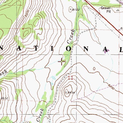Topographic Map of South Brush Creek, CO