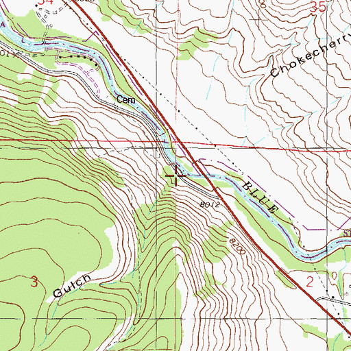 Topographic Map of McKinley Gulch, CO