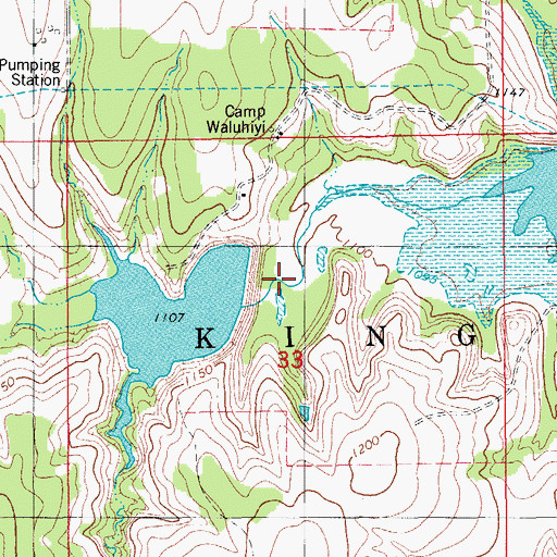 Topographic Map of Wildhorse Creek Site 19 Dam, OK