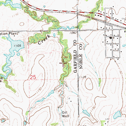 Topographic Map of Upper Black Bear Creek Site 49 Reservoir, OK