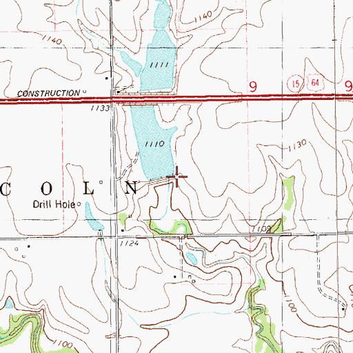 Topographic Map of Upper Black Bear Creek Site 31 Dam, OK