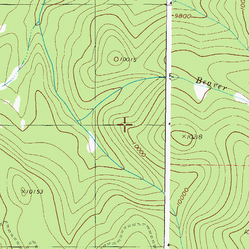 Topographic Map of Muddy Keyser Trail, CO