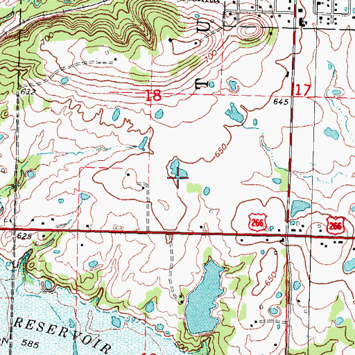 Topographic Map of Sallisaw Creek Site 34 Dam, OK