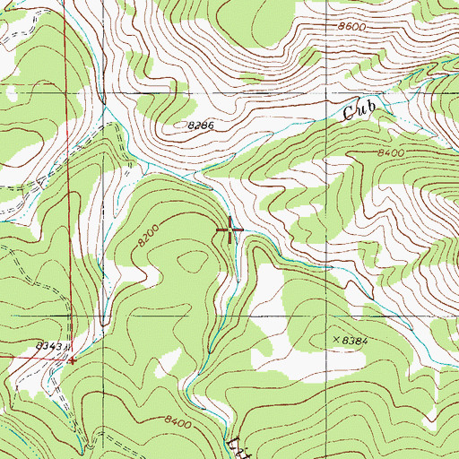 Topographic Map of Kelly Creek, CO