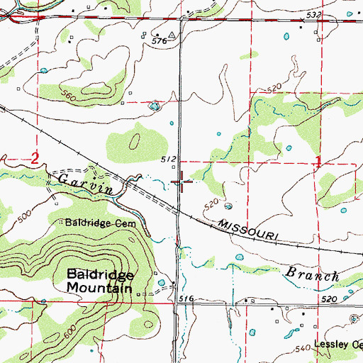 Topographic Map of Sallisaw Creek Site 39 Reservoir, OK