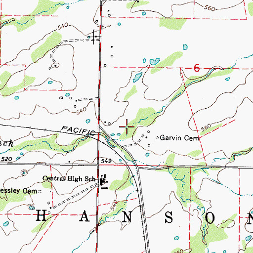 Topographic Map of Sallisaw Creek Site 40 Reservoir, OK